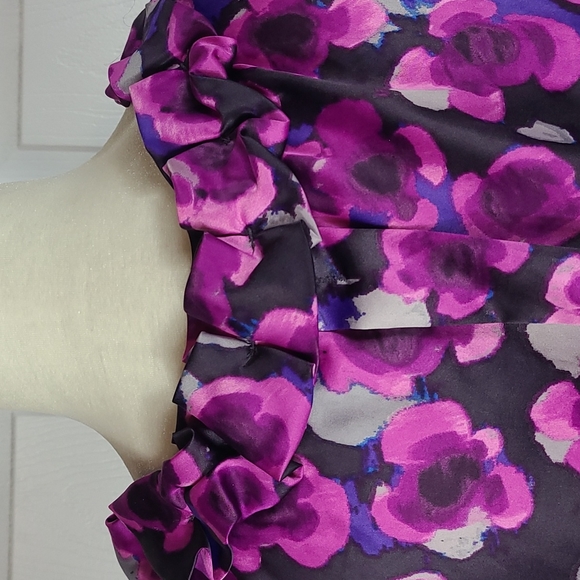 Banana Republic Ruffle Neck Silkey Blouse - Picture 6 of 12